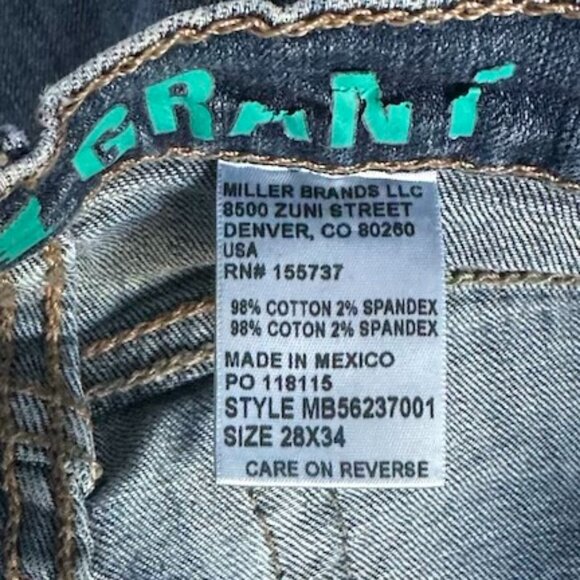 Men's Cinch Grant Relaxed Fit Jeans - Size 28 x 34 Very Good Pre-Owned Condition - Picture 12 of 12